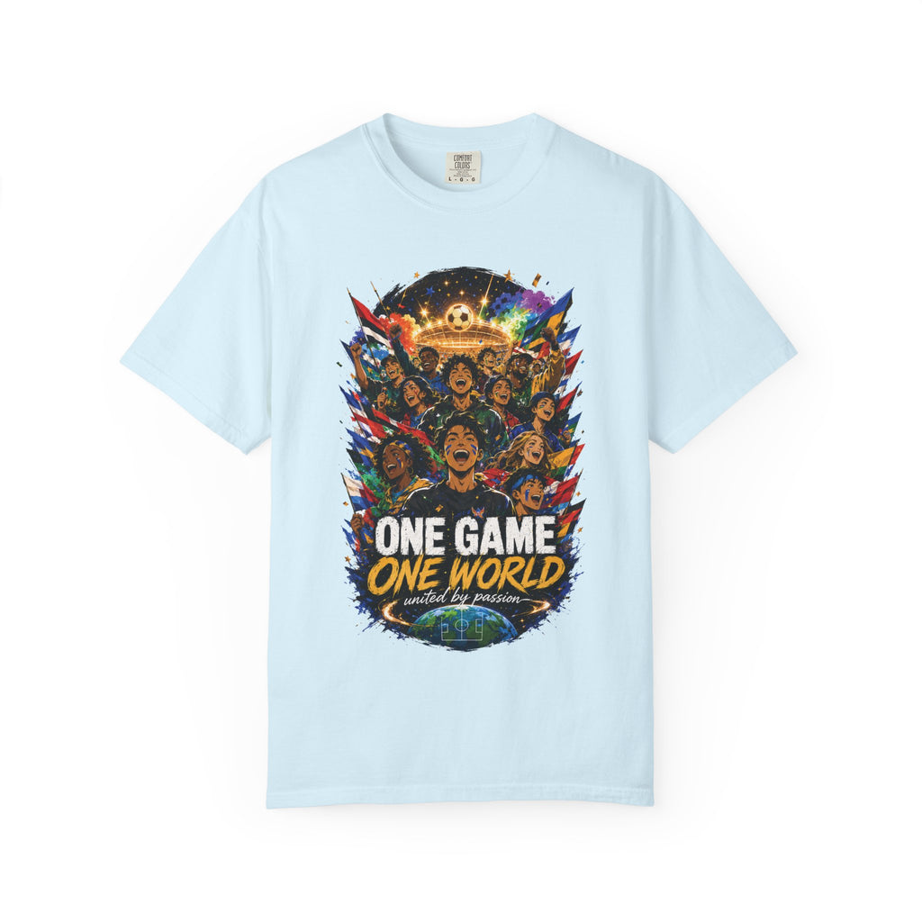 One Game One World Soccer T-Shirt — International Football Fans Graphic Tee