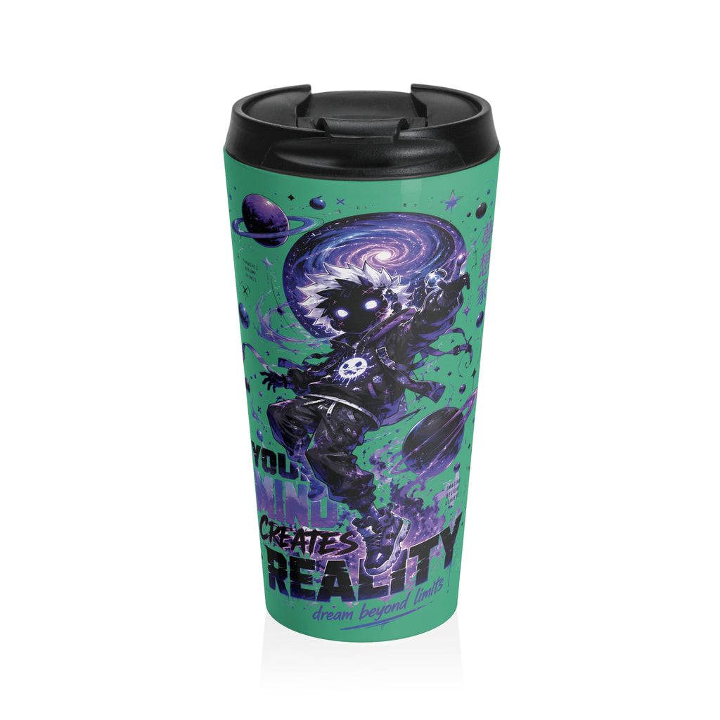 Your Mind Creates Reality Cosmic 15oz Travel Mug Mint