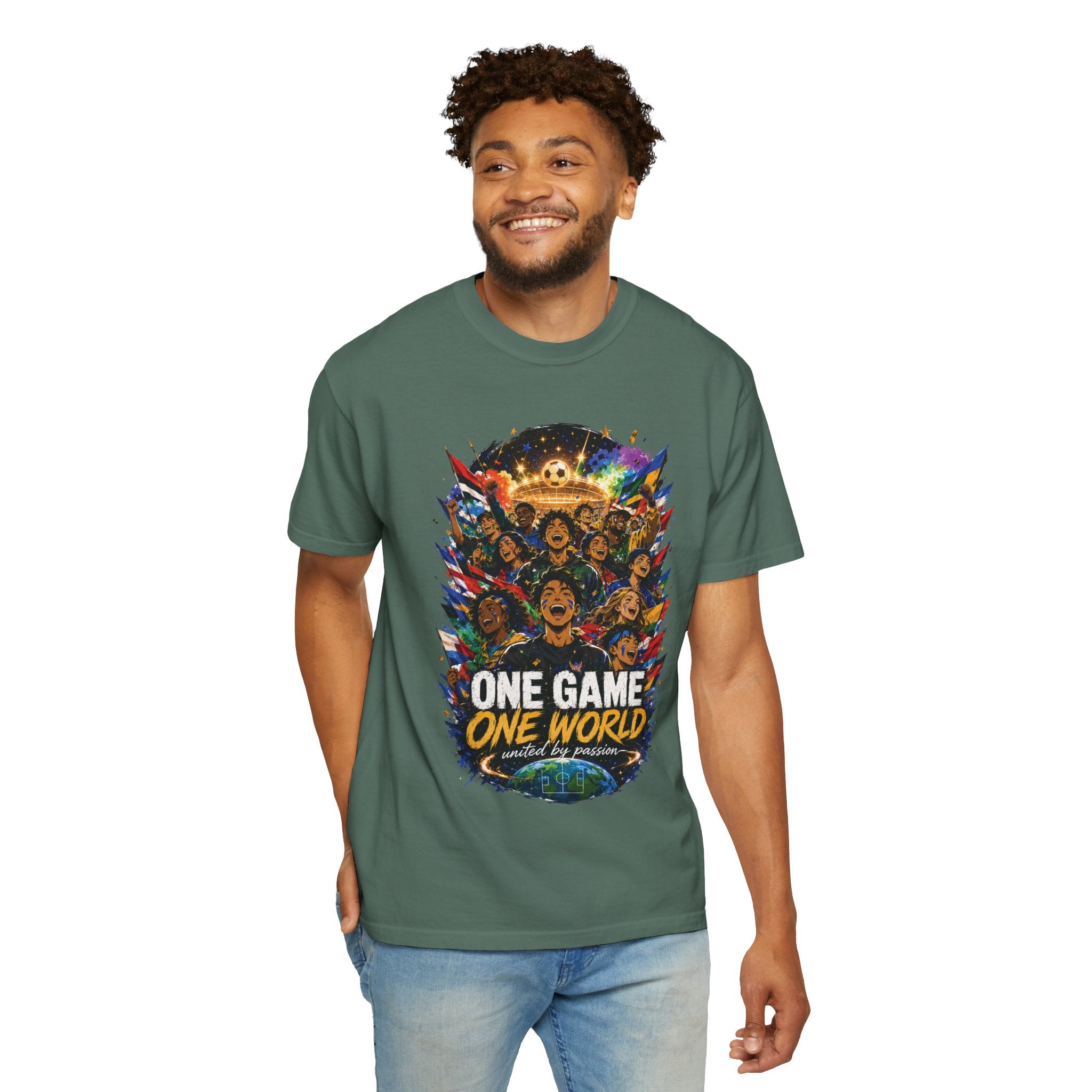 One Game One World Soccer T-Shirt — International Football Fans Graphic Tee