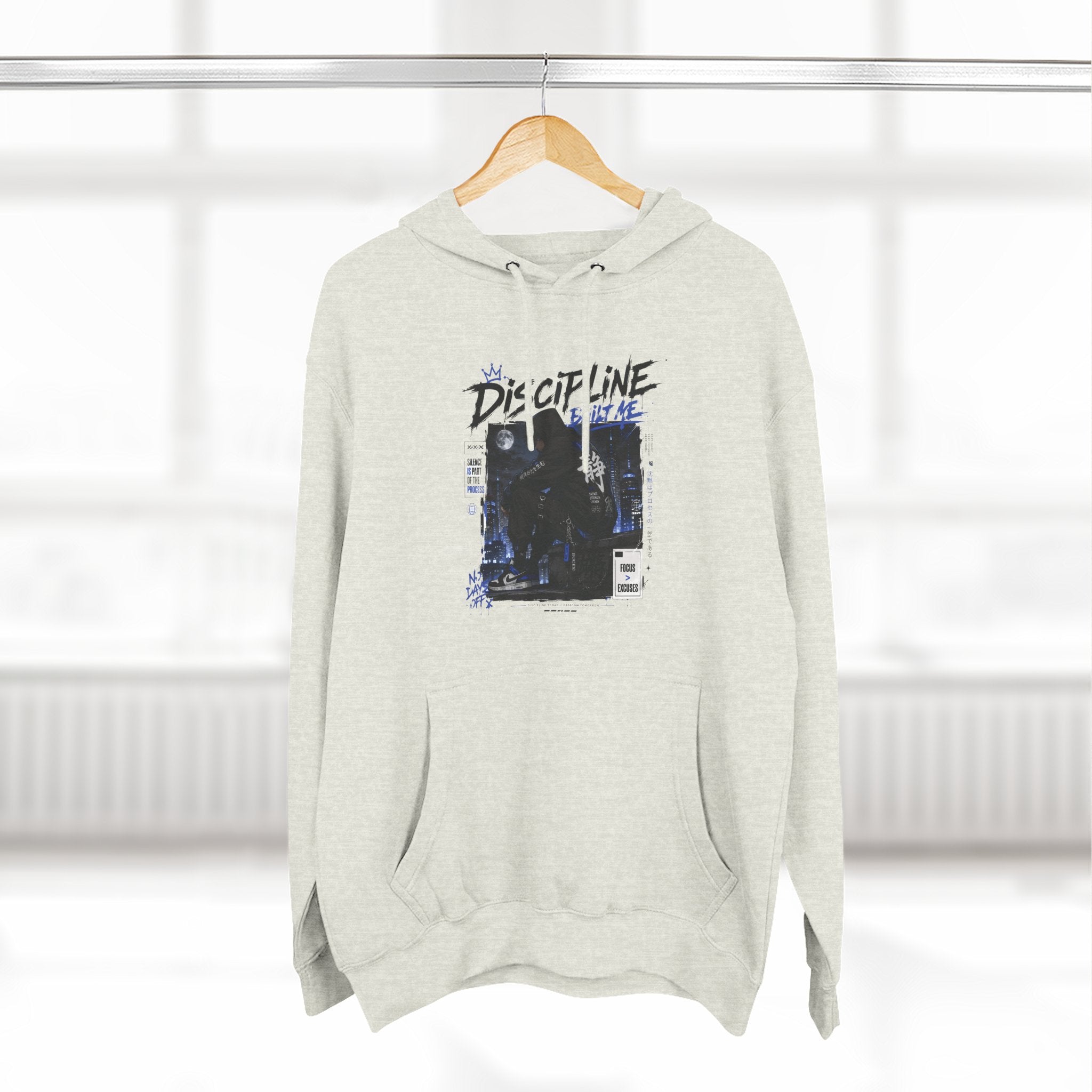 Discipline Graphic Hoodie — Vintage TV Photo Streetwear Pullover