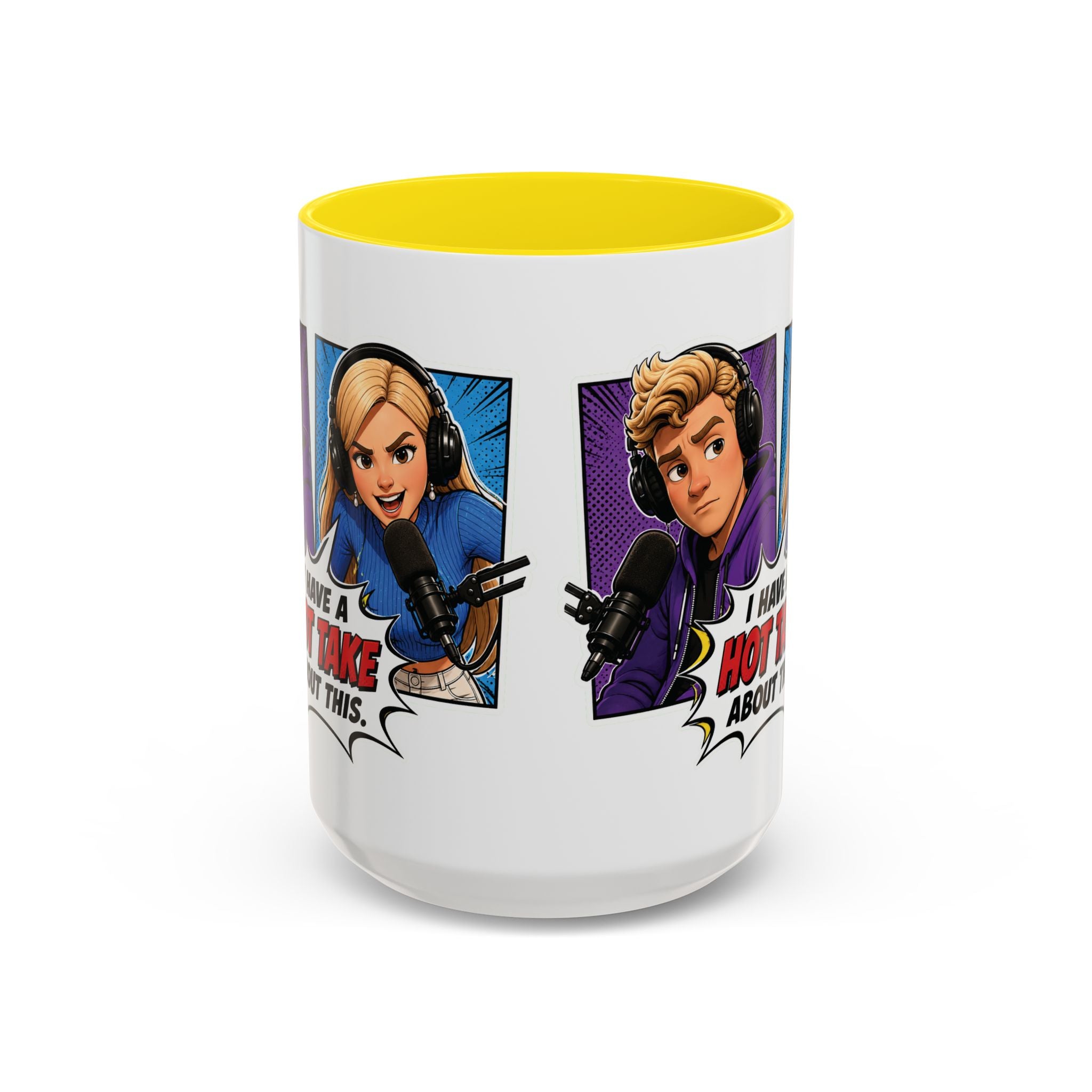 Jake And Emma Hot Take Coffee Mug — "I Have A Hot Take About This" Mug (11/15oz)