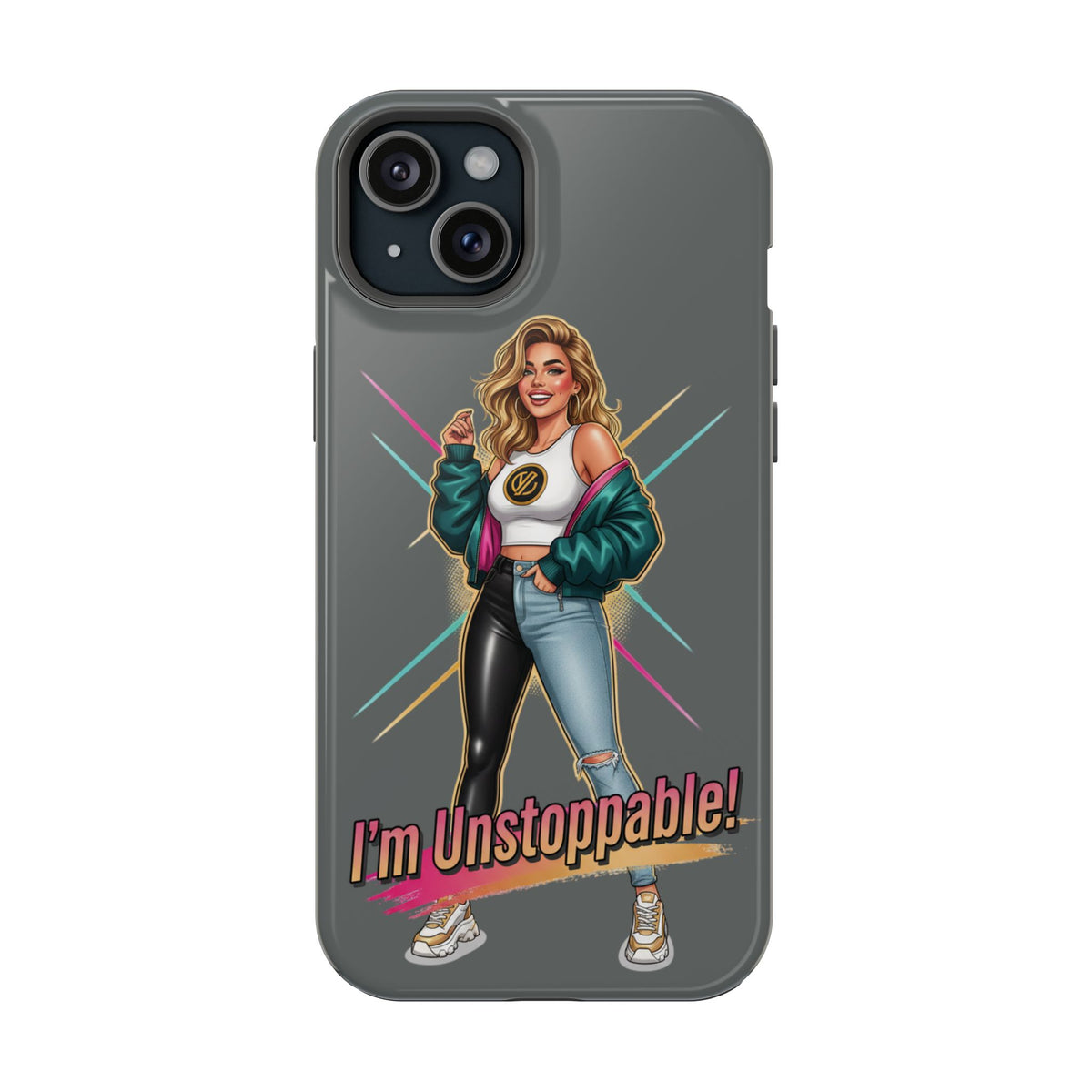 I'm Unstoppable Magnetic Protective Phone Case Gray