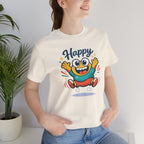Happy Mood Blob Tee | kawaii minimal, thick outline emoji cartoon