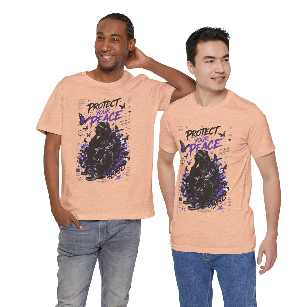 Protect Your Peace T-Shirt — Gothic Butterfly Graphic Tee