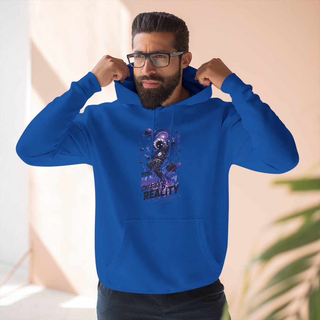 Galaxy Skate Hoodie — "You’re Not High, You’re Reality" Graphic Pullover