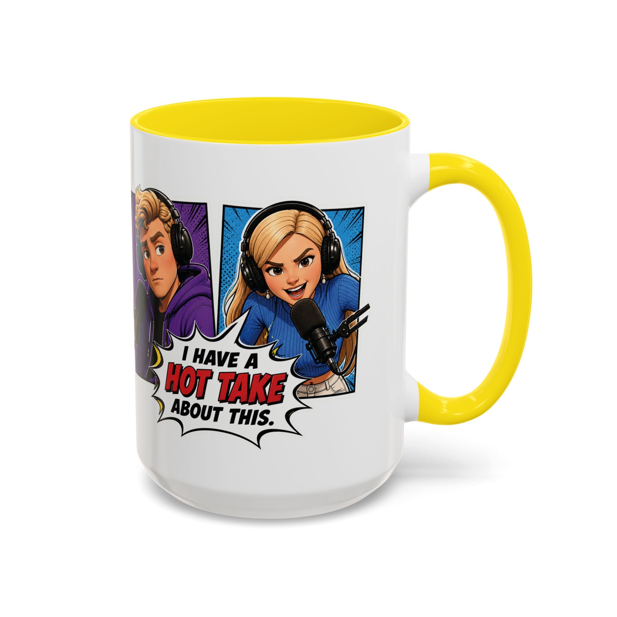 Jake And Emma Hot Take Coffee Mug — "I Have A Hot Take About This" Mug (11/15oz)