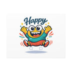 Happy Blob Cartoon Canvas | Bold Cartoon, Thick Outline, Kawaii Minimal
