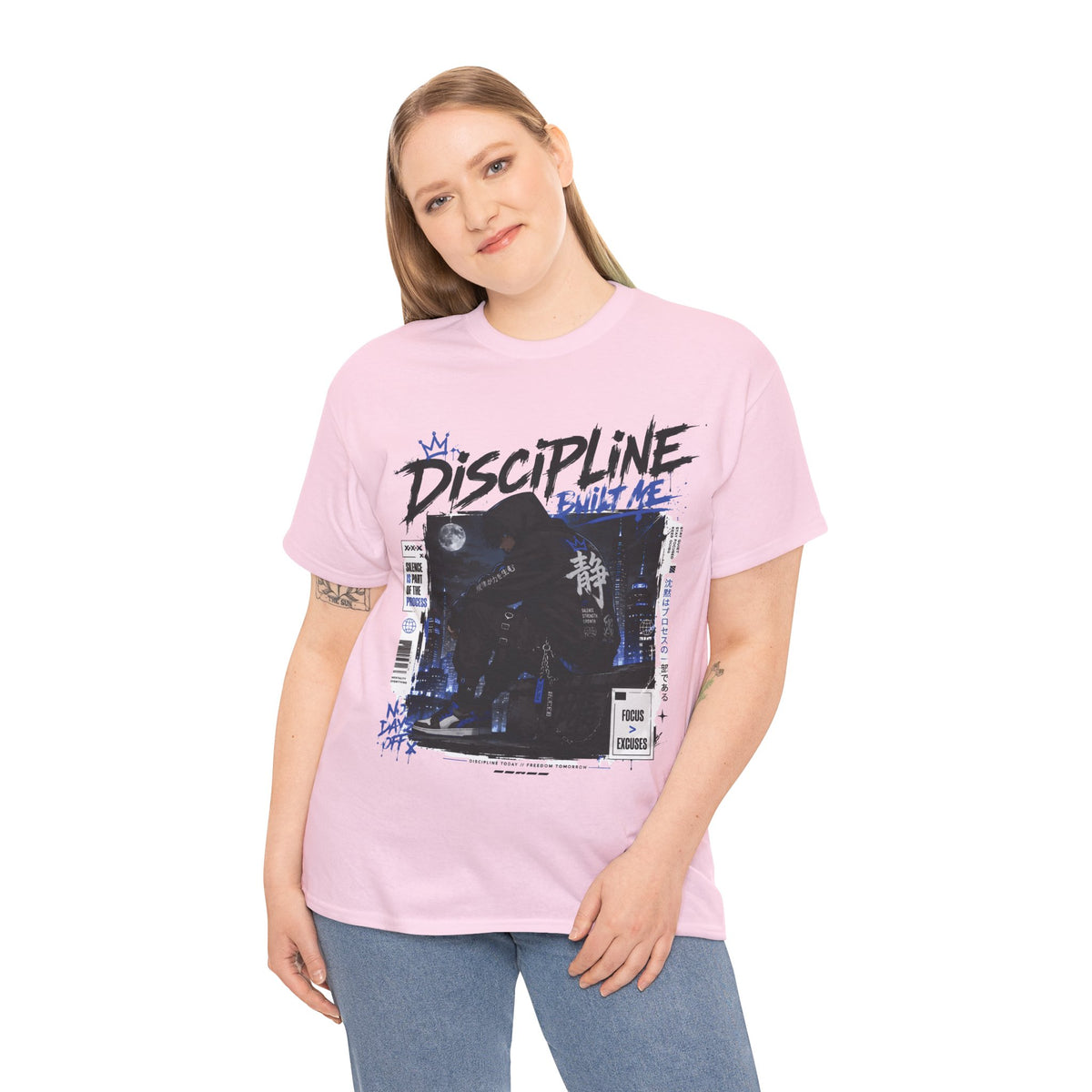 Discipline Built Me Anime Streetwear T Shirt