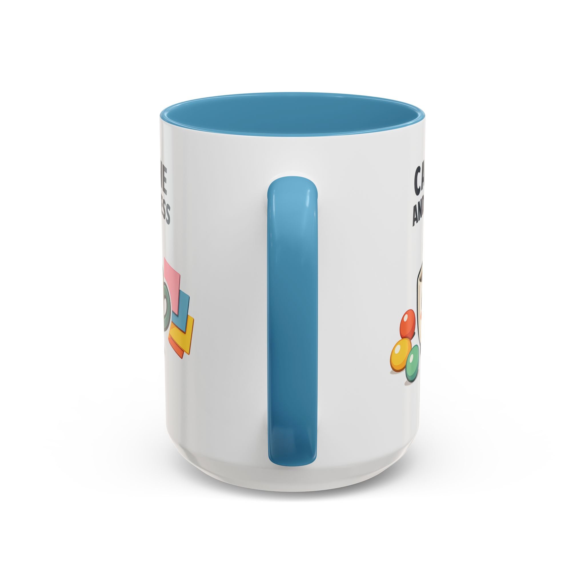 Caffeine and Kindness Coffee Mug – Ceramic Accent Mug (11oz / 15oz)
