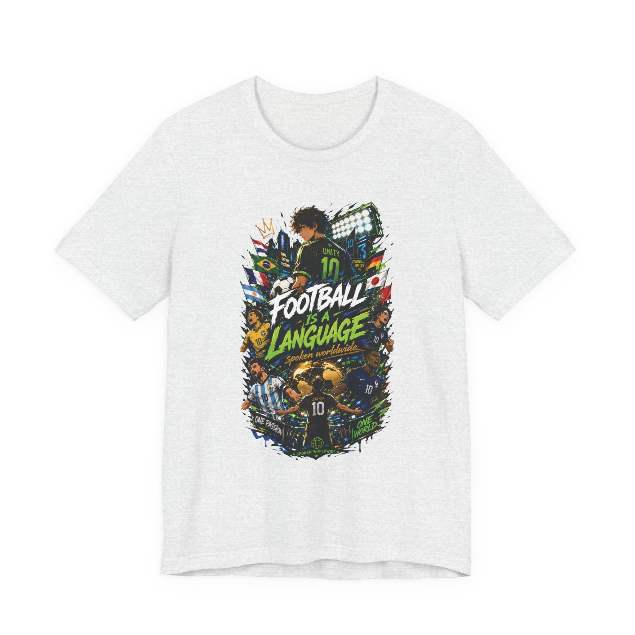 Football Language Graphic Tee — Soccer Fan Jersey Shirt
