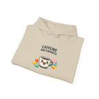 Caffeine and Kindness Hoodie - Cozy Coffee-Themed Sweatshirt