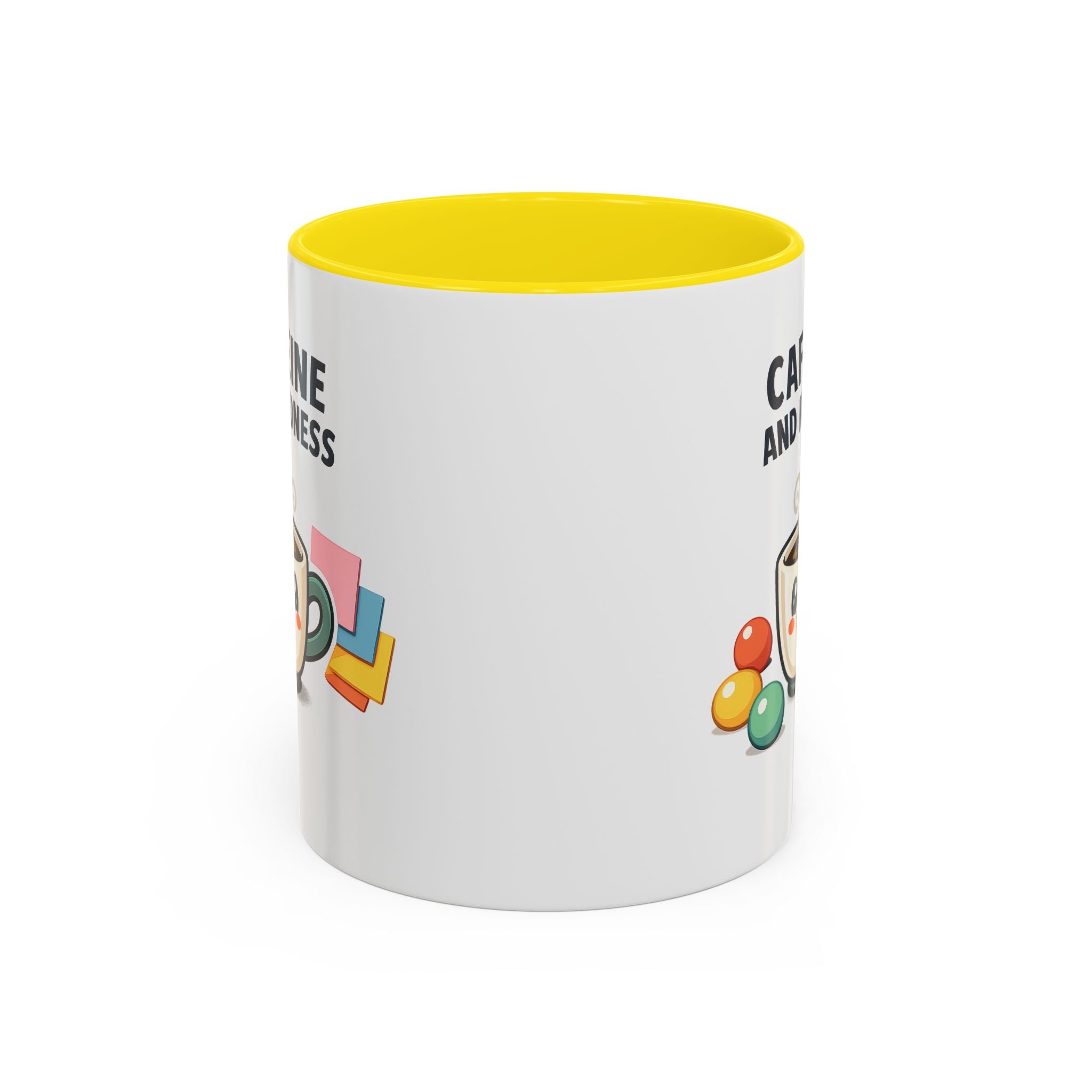Caffeine and Kindness Coffee Mug – Ceramic Accent Mug (11oz / 15oz)