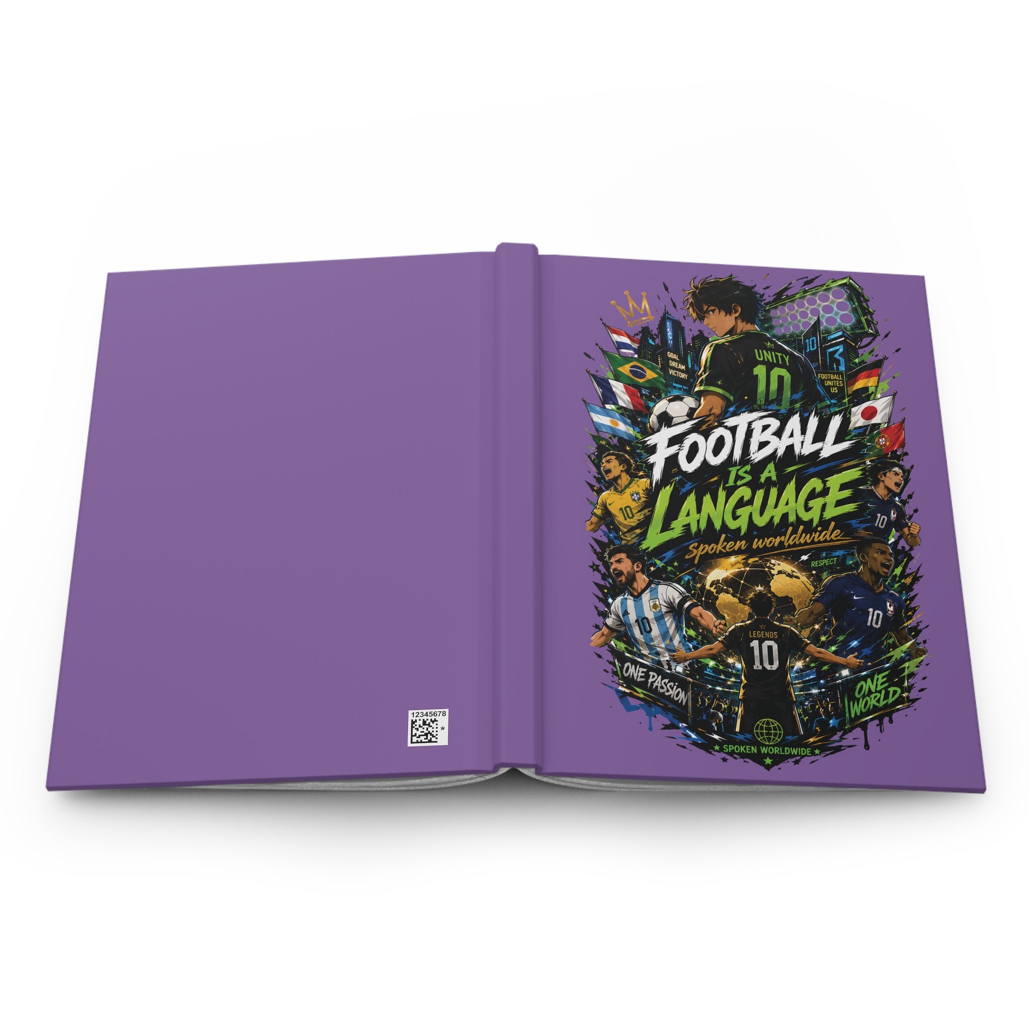 Football Is a Language Hardcover Journal — Soccer Fans Notebook
