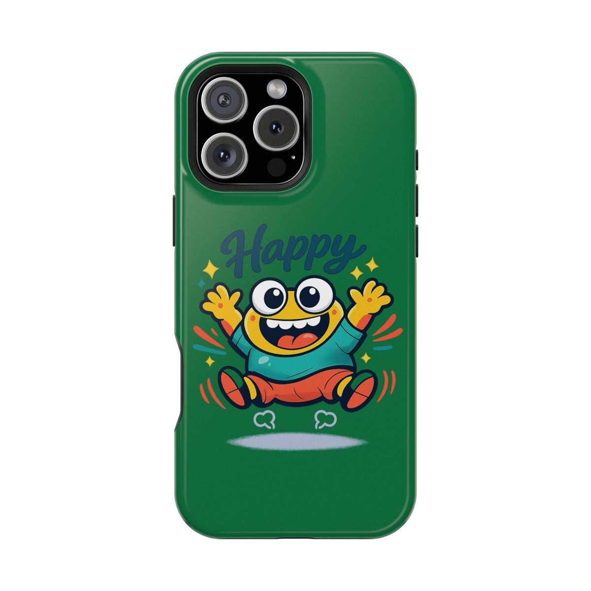 Happy Monster Magnetic Protective Phone Case Green
