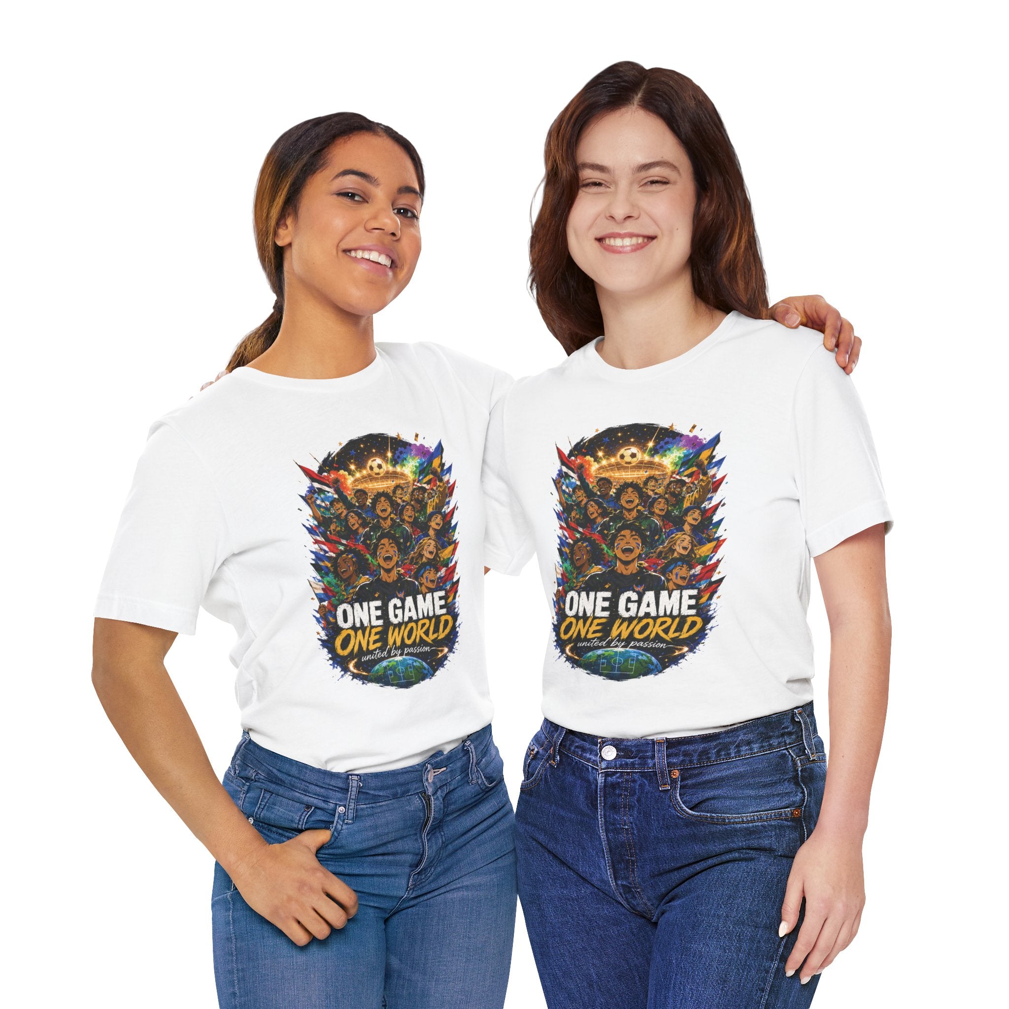 Soccer Graphic Tee - "One Game One World" Graphic T-Shirt