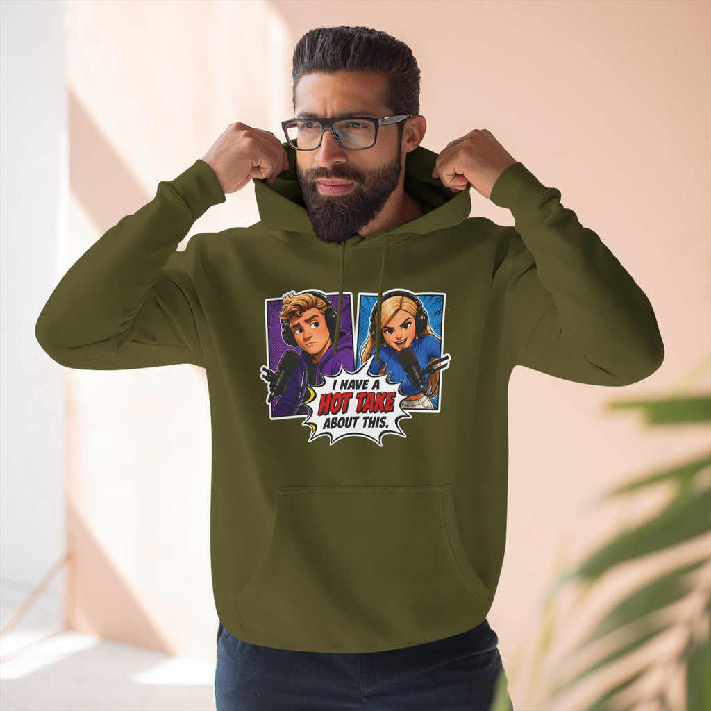Comic Pop Art Hoodie — “I Have a Hot Take About This” Graphic Pullover