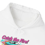 Retro Cartoon Dragster Hoodie – Vintage Racing Flame Graphic Pullover