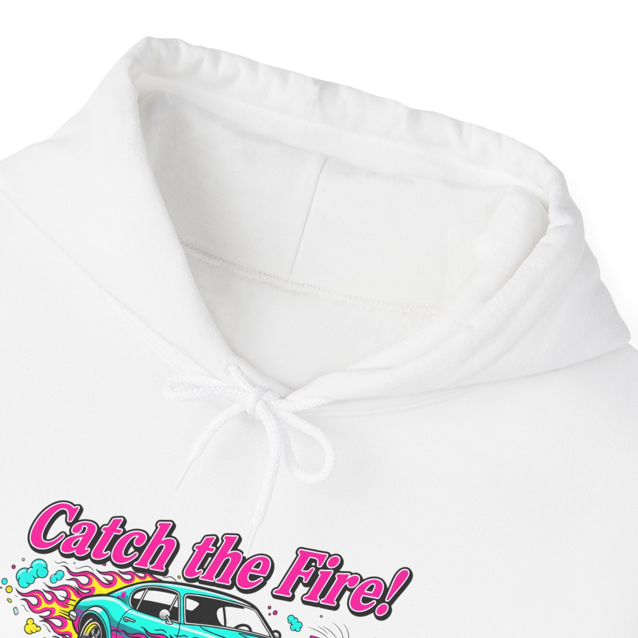 Retro Cartoon Dragster Hoodie – Vintage Racing Flame Graphic Pullover