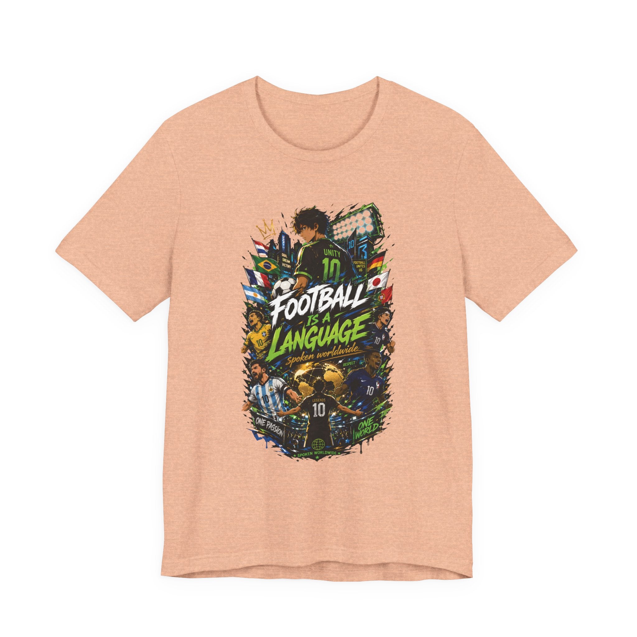 Football Language Graphic Tee — Soccer Fan Jersey Shirt