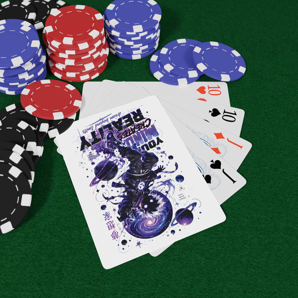 Cosmic Astronaut Poker Playing Cards – "Your Mind Creates Reality" Deck