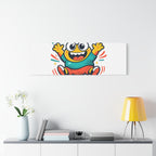 Happy Blob Cartoon Canvas Bold Kawaii Wall Art