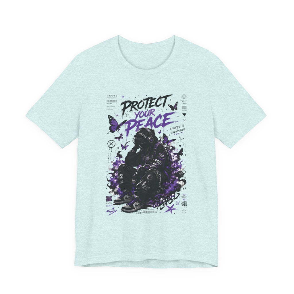 Protect Your Peace T-Shirt — Gothic Butterfly Graphic Tee
