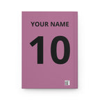 One Game One World Soccer Hardcover Journal — Personalized Sports Notebook