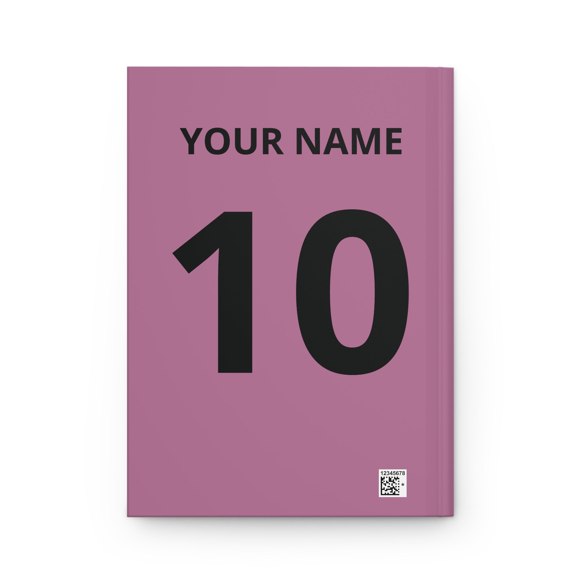 One Game One World Soccer Hardcover Journal — Personalized Sports Notebook