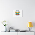 Happy Blob Cartoon Canvas Bold Kawaii Wall Art