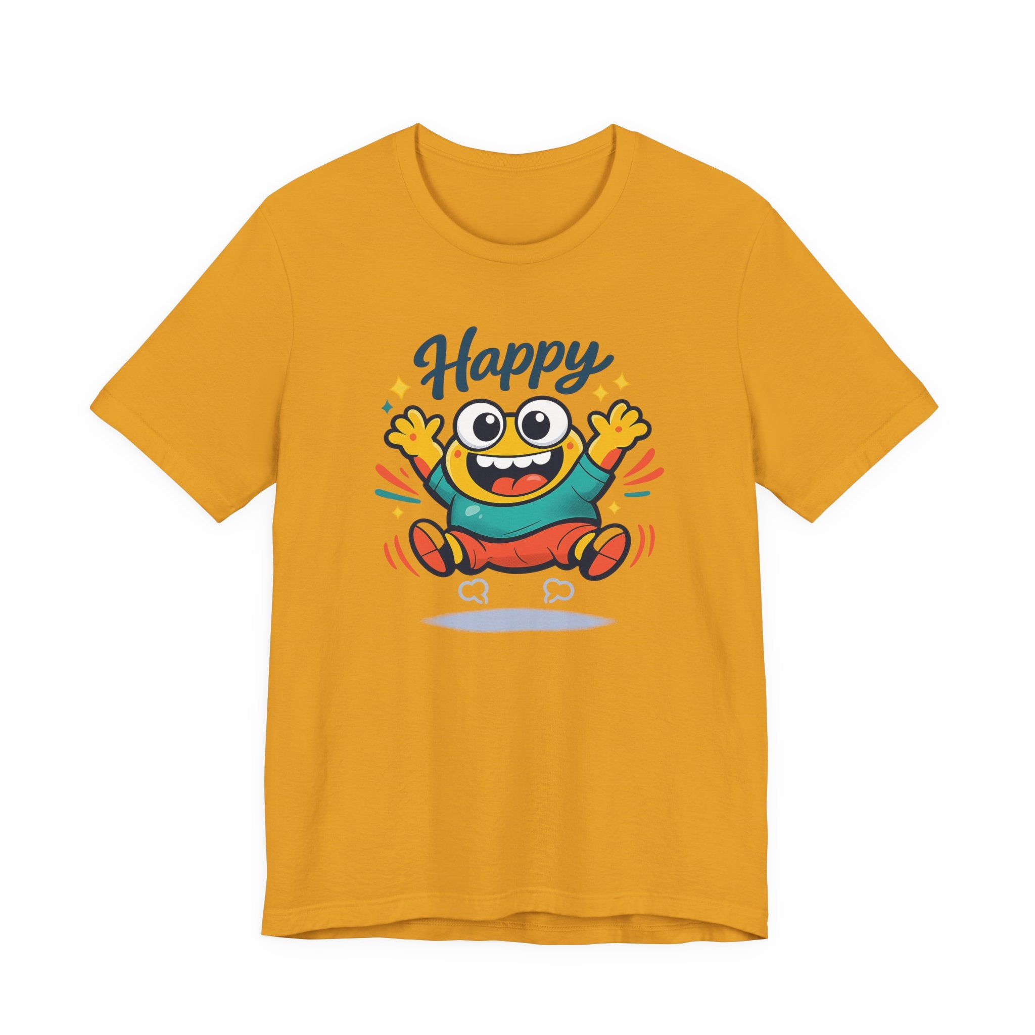 Happy Mood Blob Tee | kawaii minimal, thick outline emoji cartoon