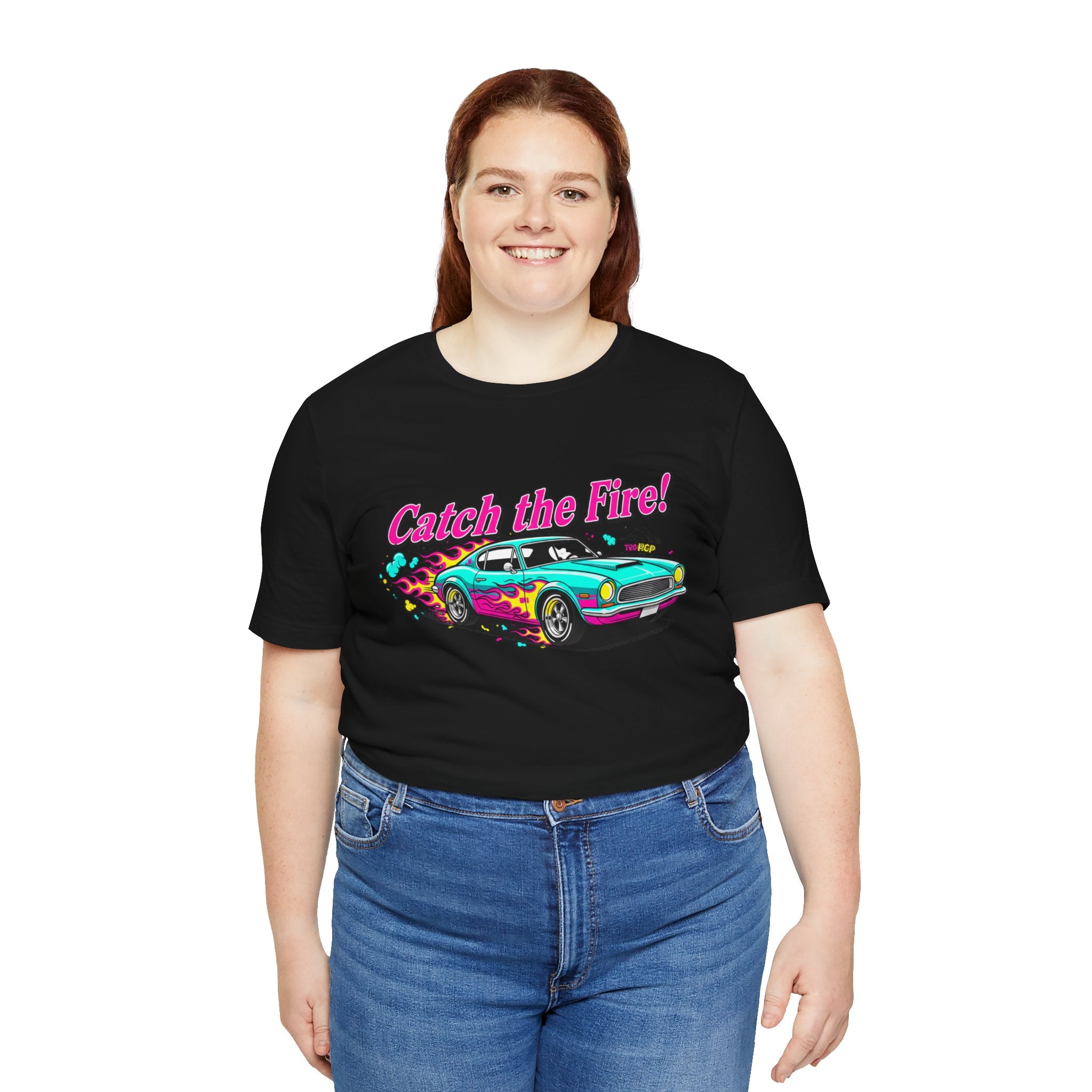 Retro Cartoon Dragster T-Shirt – Vintage Racing Flame Graphic Tee