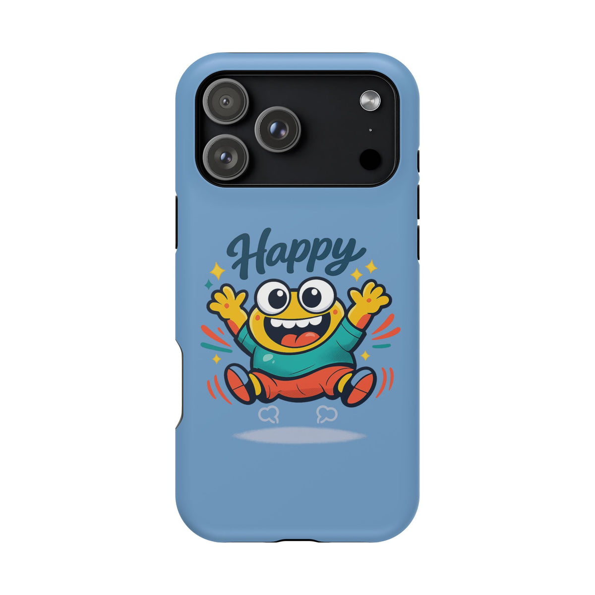 Happy Monster Magnetic Protective Phone Case Blue