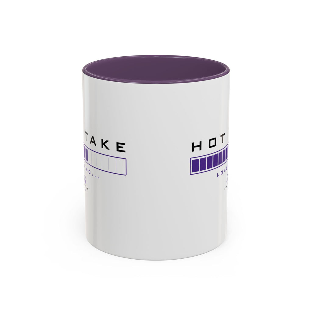 Accent Coffee Mug — "Hot Take Loading" Progress Bar Coffee Mug