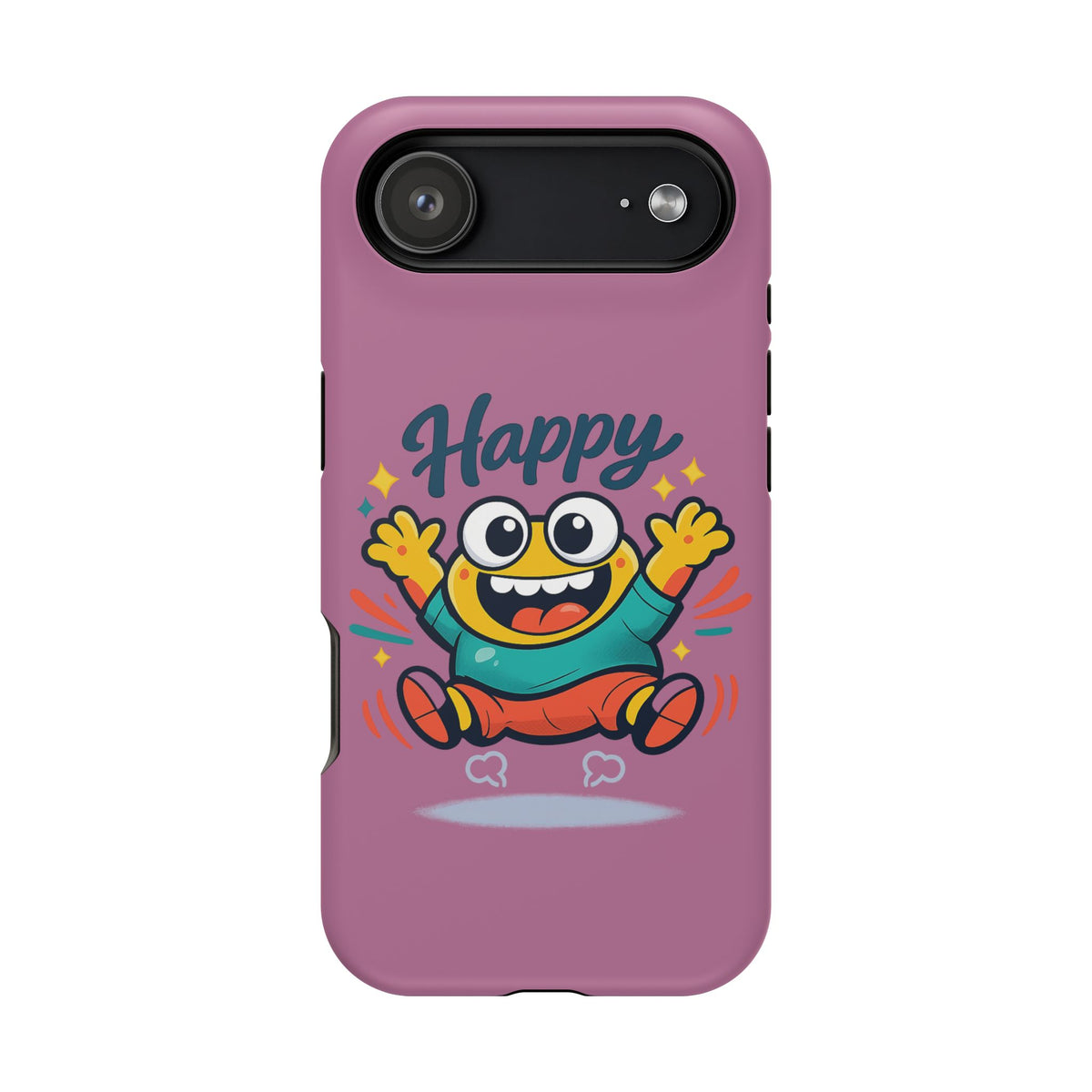 Happy Monster Magnetic Protective Phone Case Pink