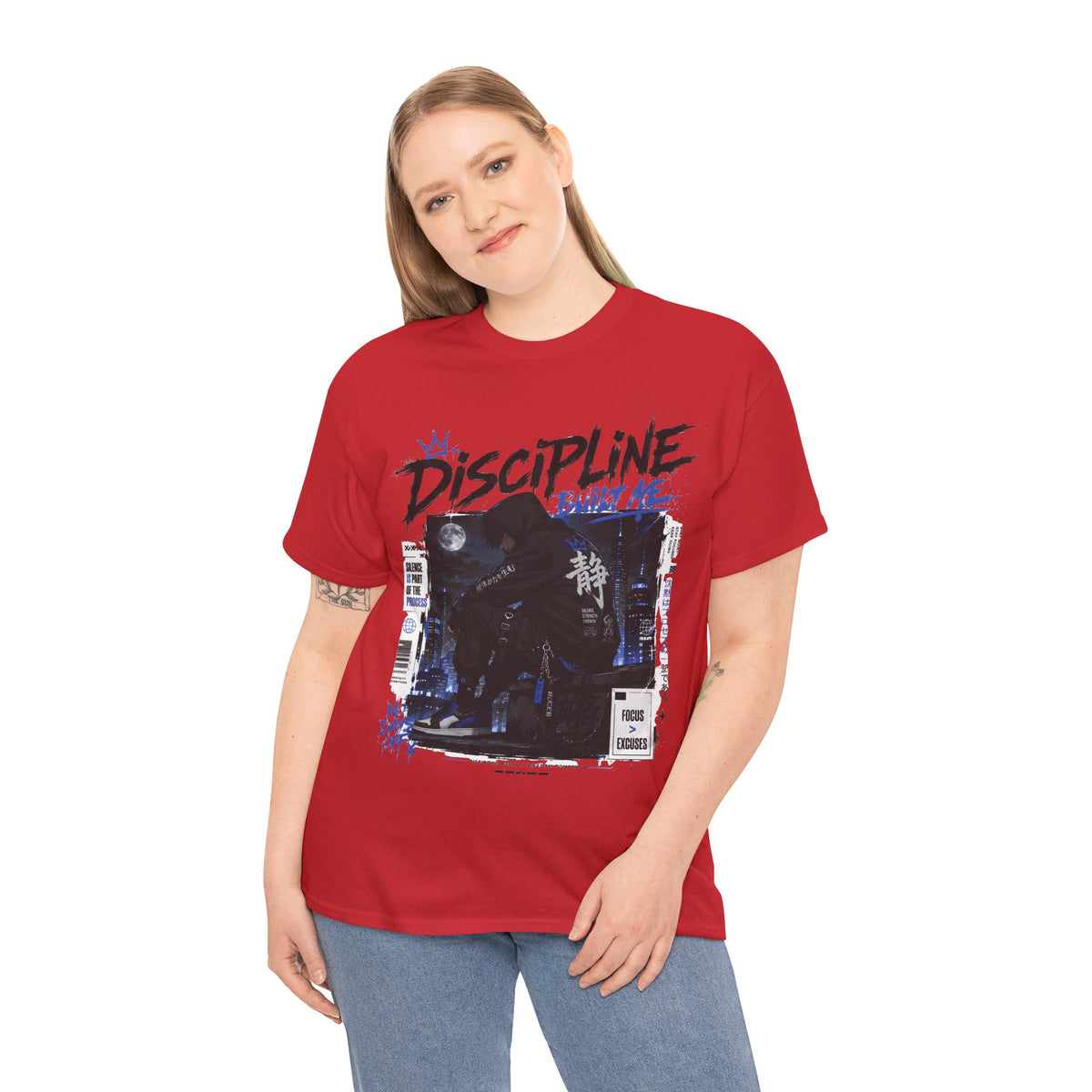 Discipline Built Me Anime Streetwear T Shirt