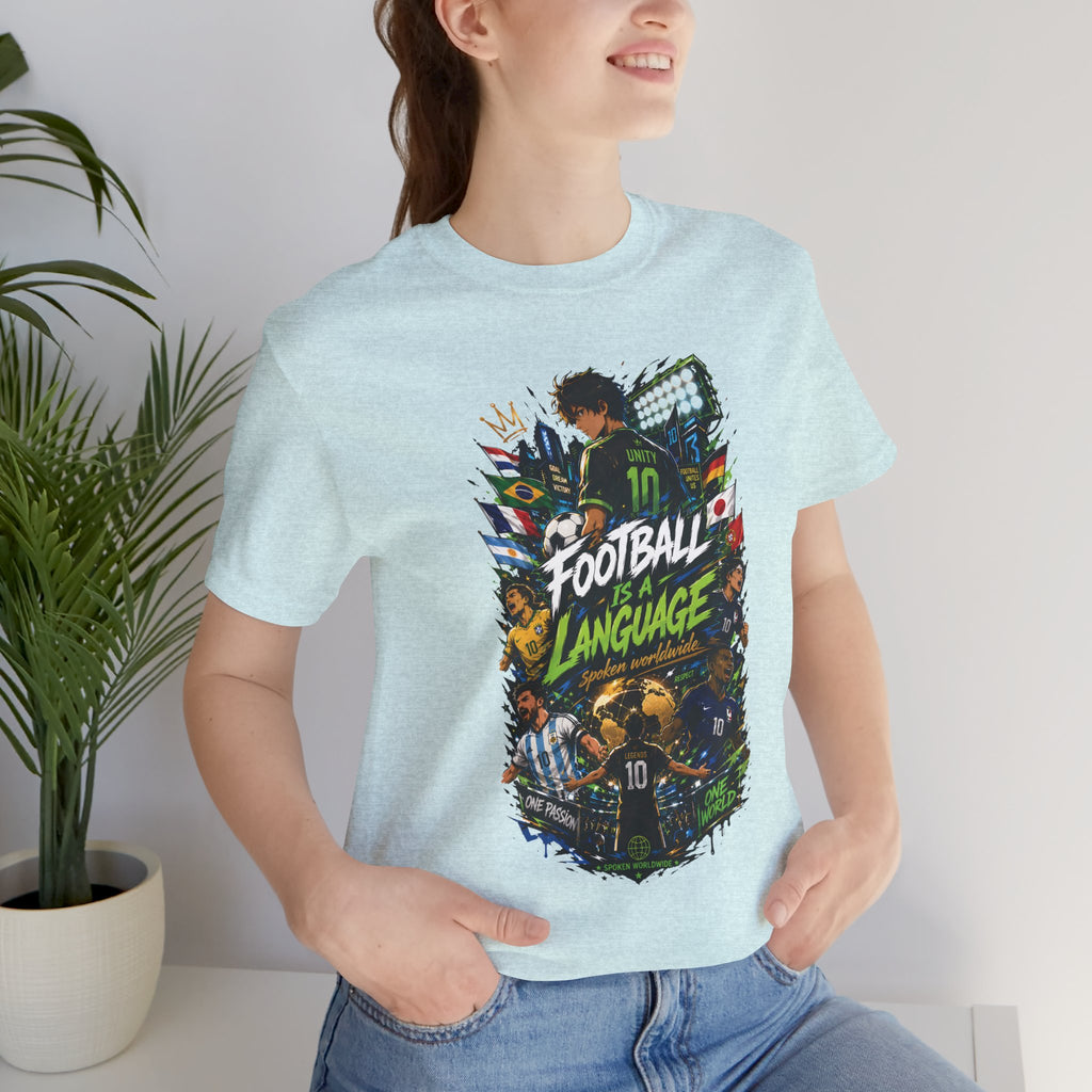 Football Language Graphic Tee — Soccer Fan Jersey Shirt