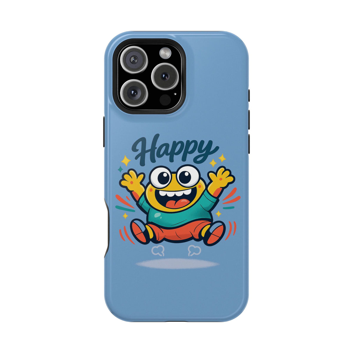 Happy Monster Magnetic Protective Phone Case Blue
