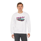 Cartoon Dragster Flames Sweatshirt | Vintage Car Illustration, Racing Flame
