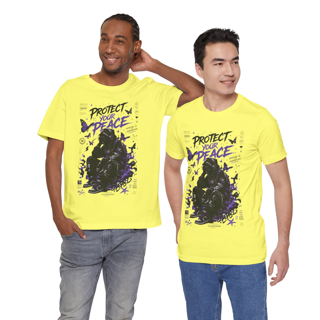 Protect Your Peace Gothic Butterfly Graphic T Shirt