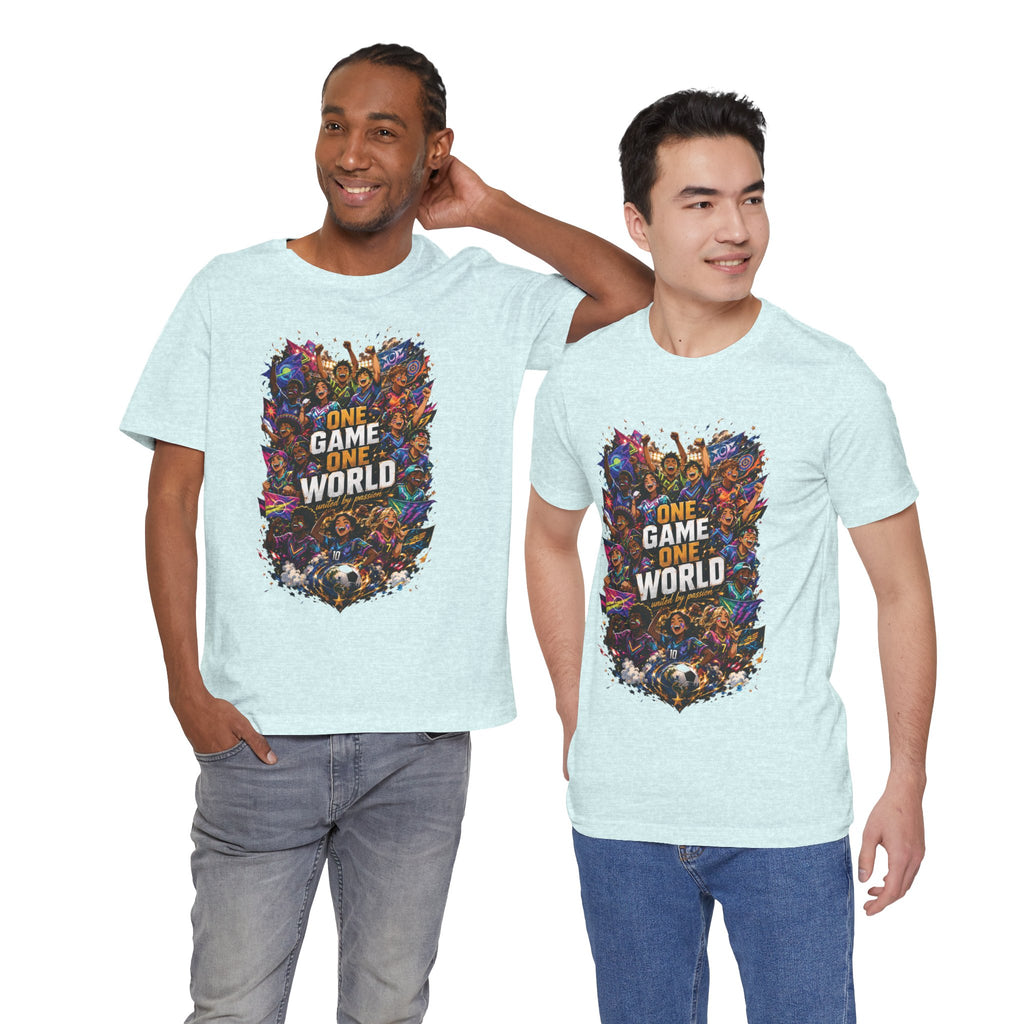 T-Shirt — 'One Game One World' Gamer Graphic Tee
