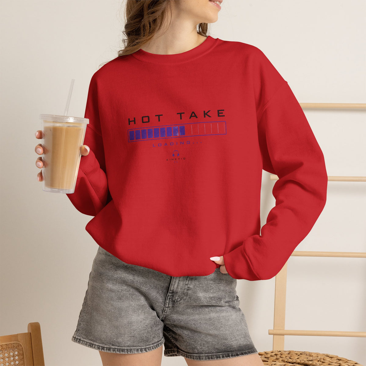 Hot Take Central Hot Take Loading Crewneck Sweatshirt