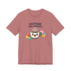 Caffeine and Kindness Coffee Graphic T Shirt
