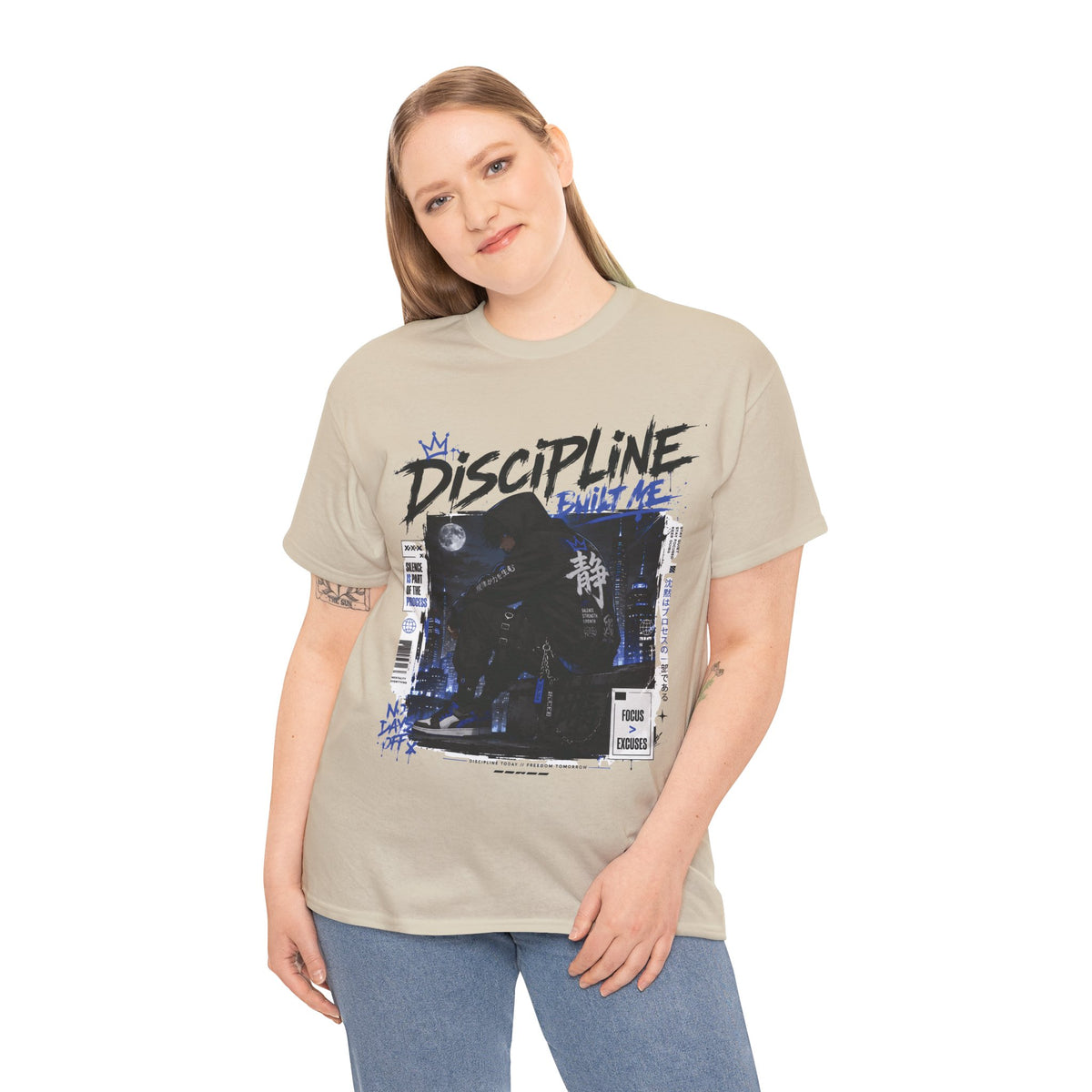 Discipline Built Me Anime Streetwear T Shirt