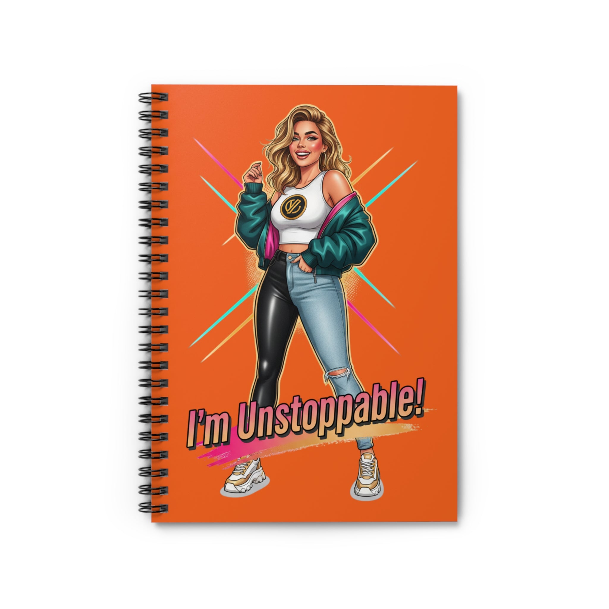 I'm Unstoppable! Spiral Notebook — Motivational Pink Journal for Women