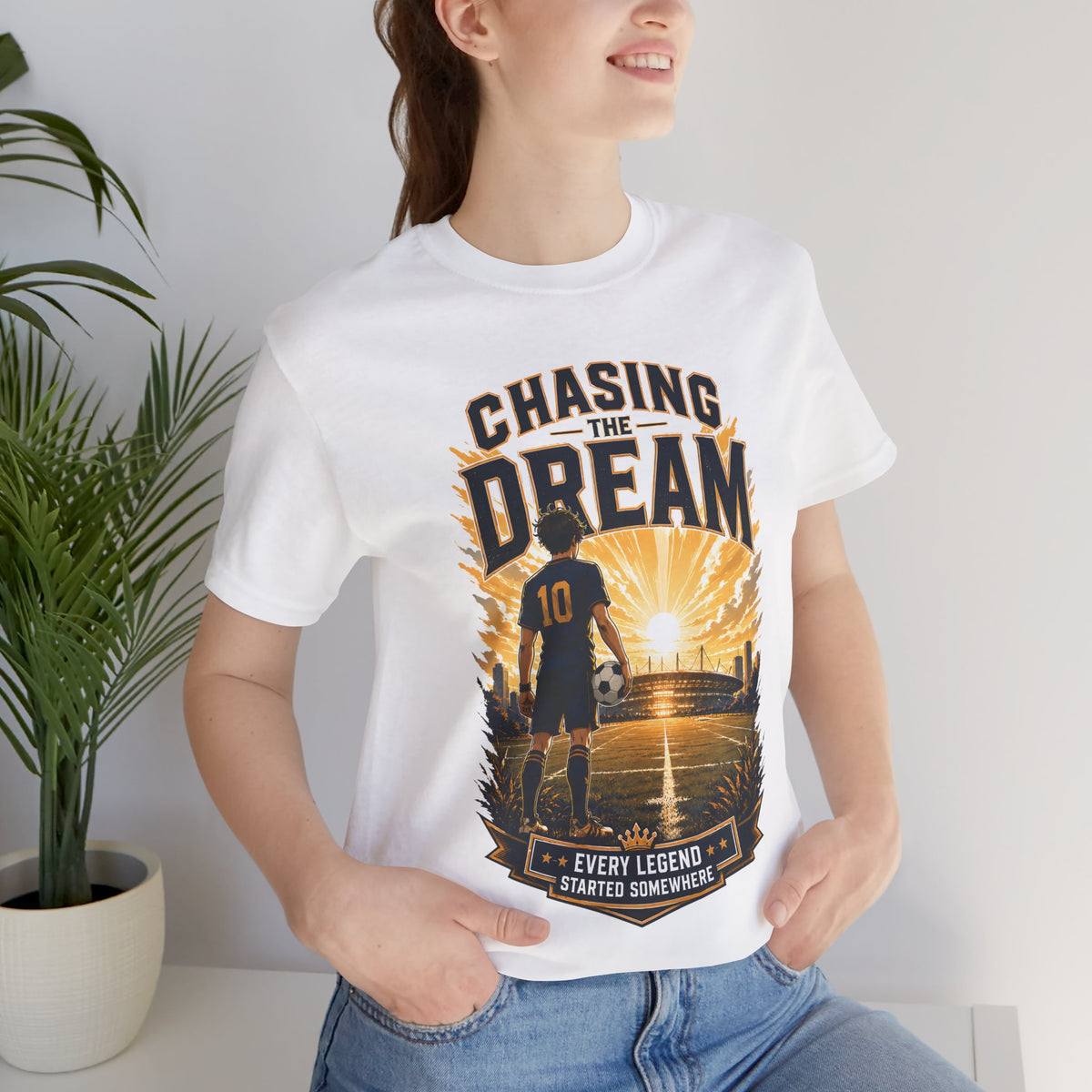 Chasing the Dream Soccer Graphic T Shirt