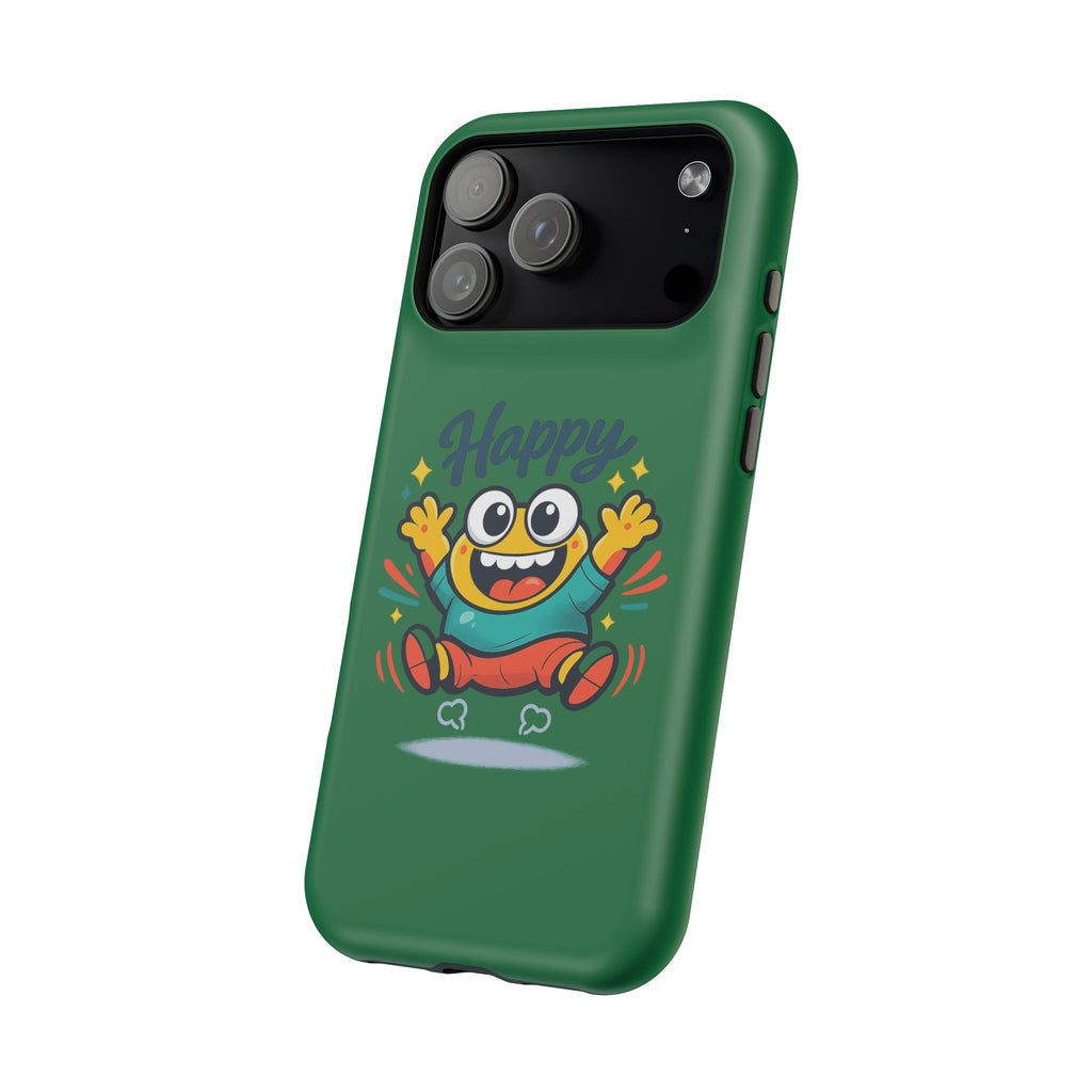 Happy Monster Magnetic Protective Phone Case Green