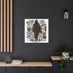 Motivational Street Art Canvas — "Become Who You Needed" Stretched Matte Print