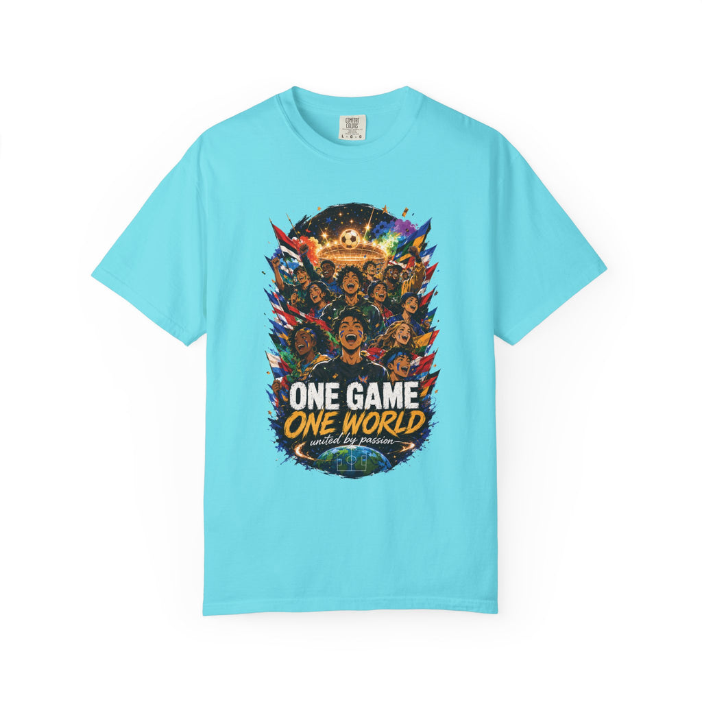 One Game One World Soccer T Shirt International Football Graphic Tee