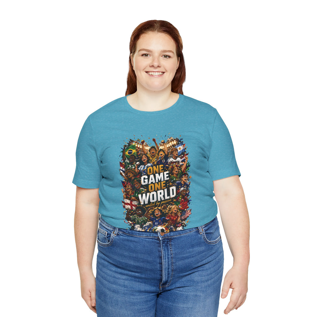 T-Shirt — 'One Game One World' Gamer Graphic Tee