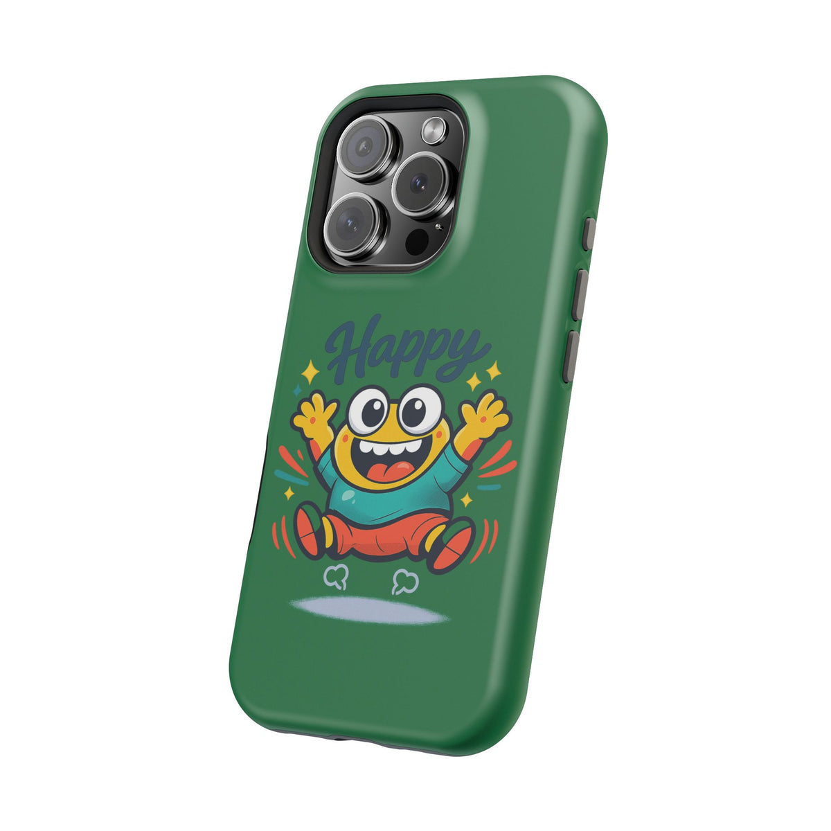 Happy Monster Magnetic Protective Phone Case Green